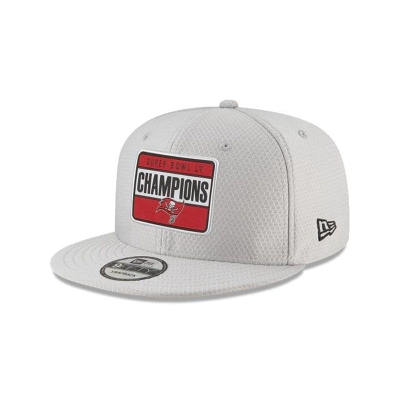 Grey Tampa Bay Buccaneers Hat - New Era NFL Super Bowl LV Champions Celebration 9FIFTY Snapback Caps USA5647390